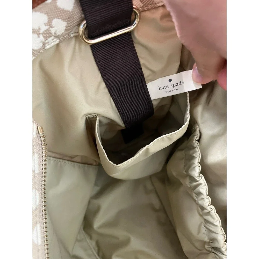 Kate Spade New York Stevi Classic Stucco Canvas & Leather Large Tote/Diaper Bag